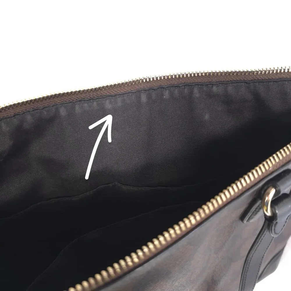 COACH Signature Zip Tote Brown Black Shoulder Bag A1822-F29208‎